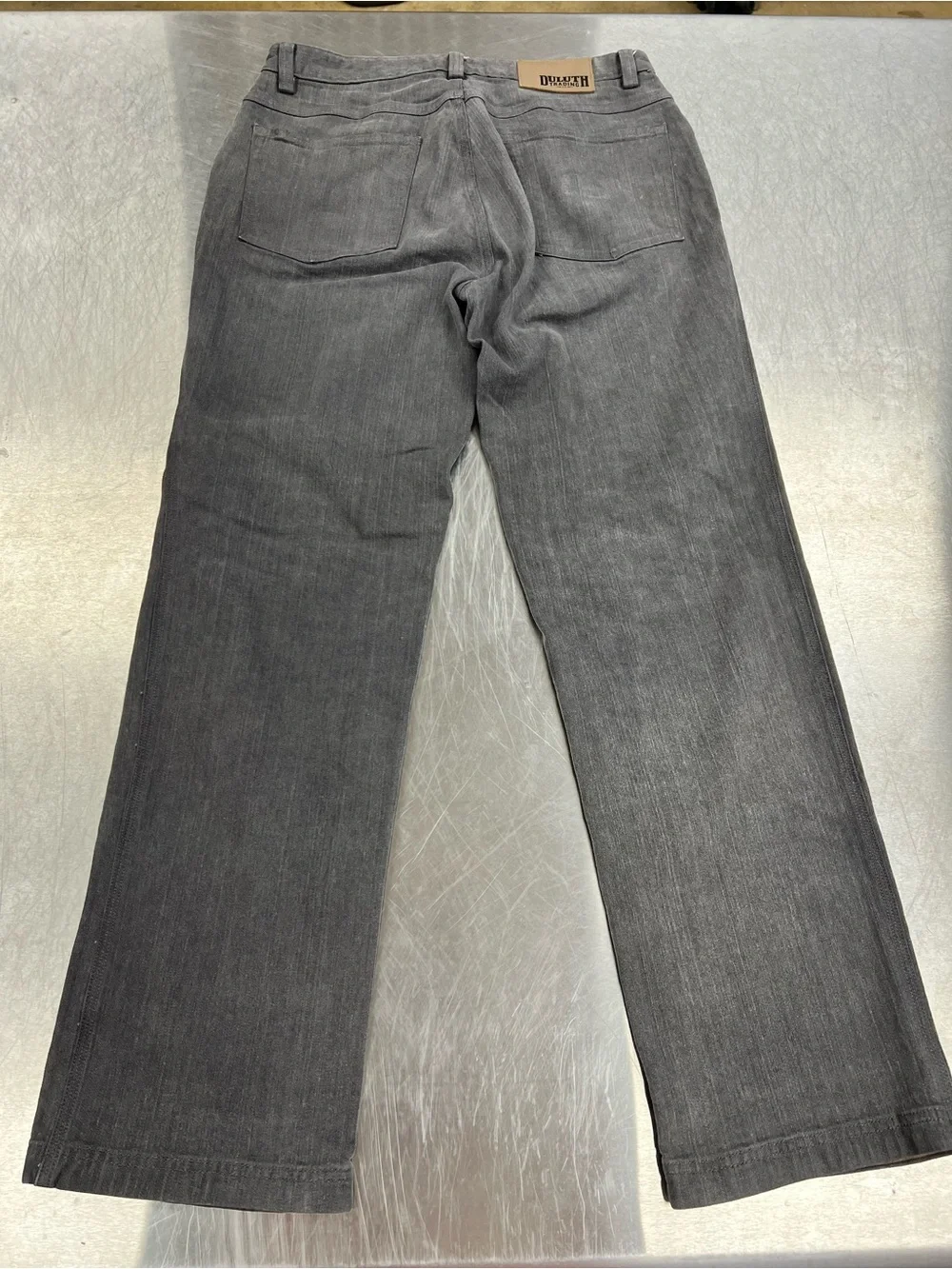 Duluth Trading Co Men's Charcoal Black Straight Jeans 32 x 32